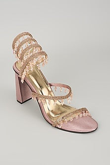Pink Synthetic Spring Heels