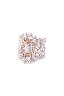 Gold Finish Swarovski Royal Rings