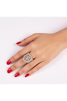 Gold Finish Swarovski Royal Rings