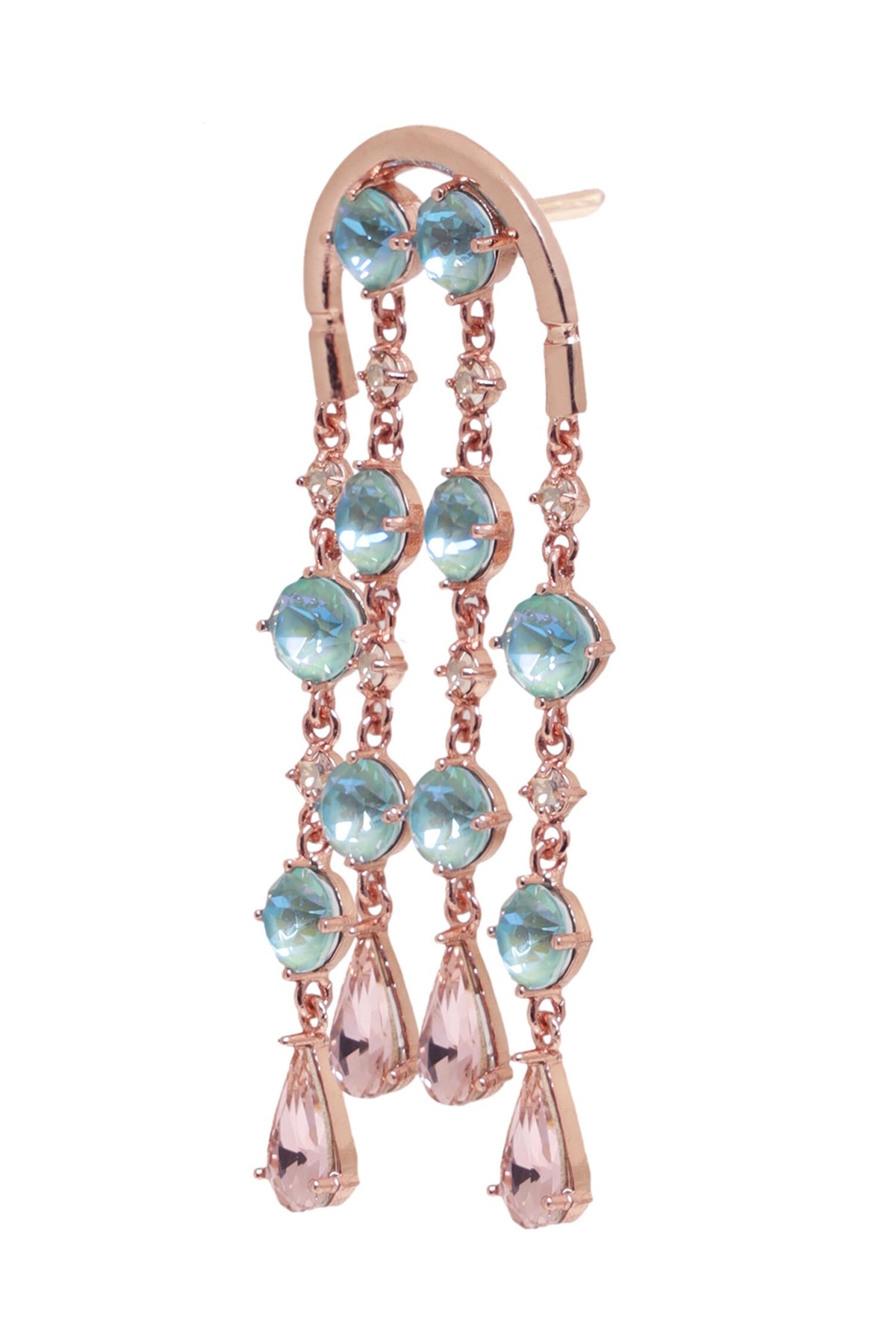 Stripe Embellished Danglers 