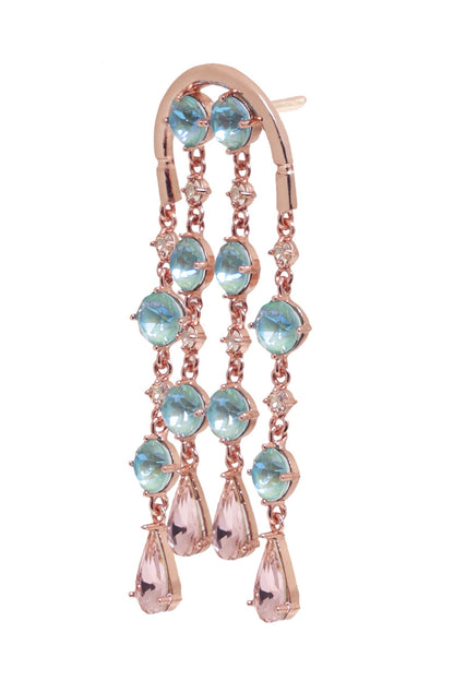 Stripe Embellished Danglers 