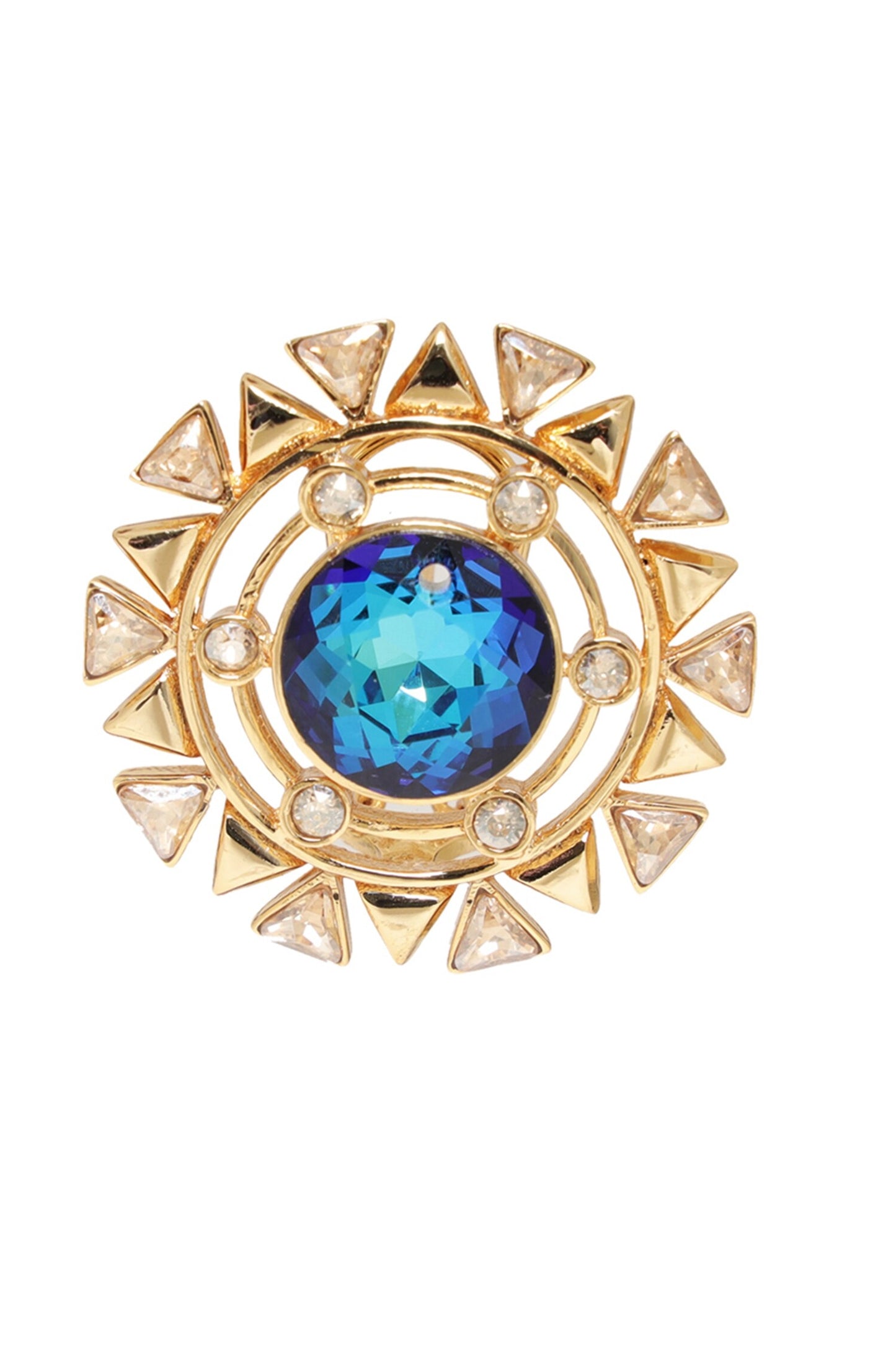 Geometric Embellished Cutwork Stud Earrings 
