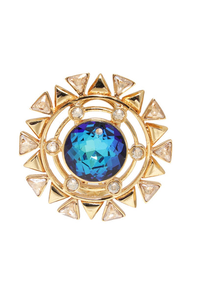 Geometric Embellished Cutwork Stud Earrings 