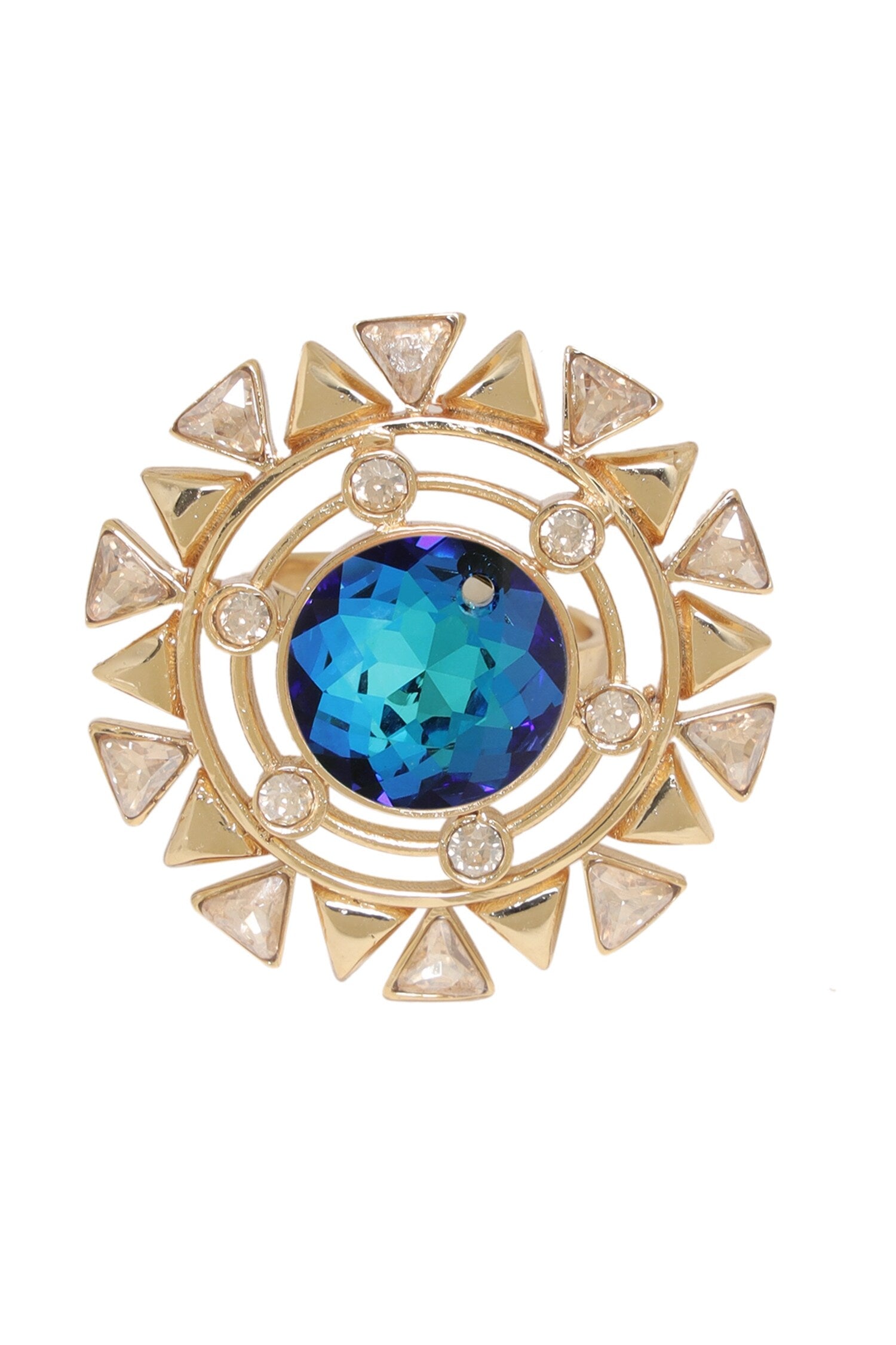 Geometric Embellished Cutwork Ring 