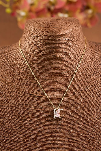 Yellow Gold Finish Initial K Pendant Necklace In Sterling Silver