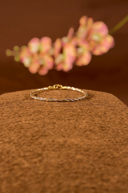 Two-Tone Finish Bracelet In Sterling Silver