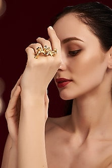 Gold Finish Handcrafted Ring