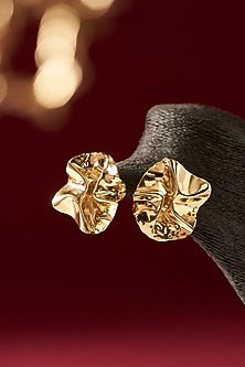 Gold Finish Handcrafted Dangler Earrings