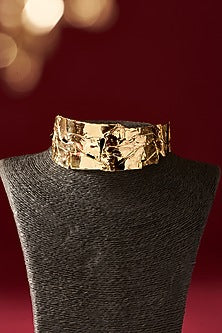 Gold Finish Handcrafted Choker Necklace