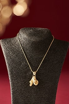 Gold Finish Handcrafted Pendant Necklace