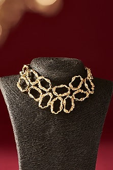 Gold Finish Handcrafted Necklace