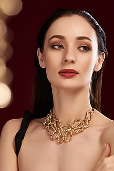 Gold Finish Handcrafted Necklace