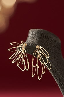 Gold Finish Handcrafted Dangler Earrings