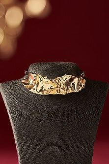 Gold Finish Handcrafted Choker Necklace