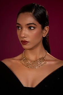 Gold Finish Brass Necklace