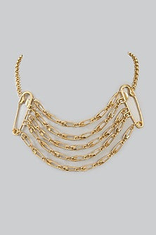 Gold Finish Brass Necklace