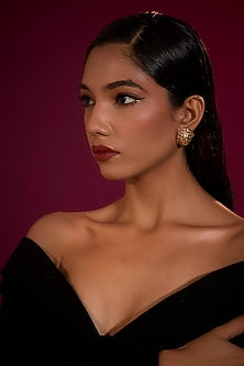 Gold Finish Brass Earrings