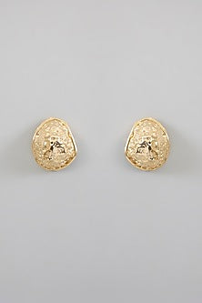 Gold Finish Brass Earrings