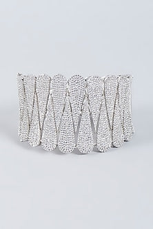 White Finish Zircons Bracelet