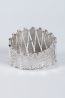 White Finish Zircons Bracelet