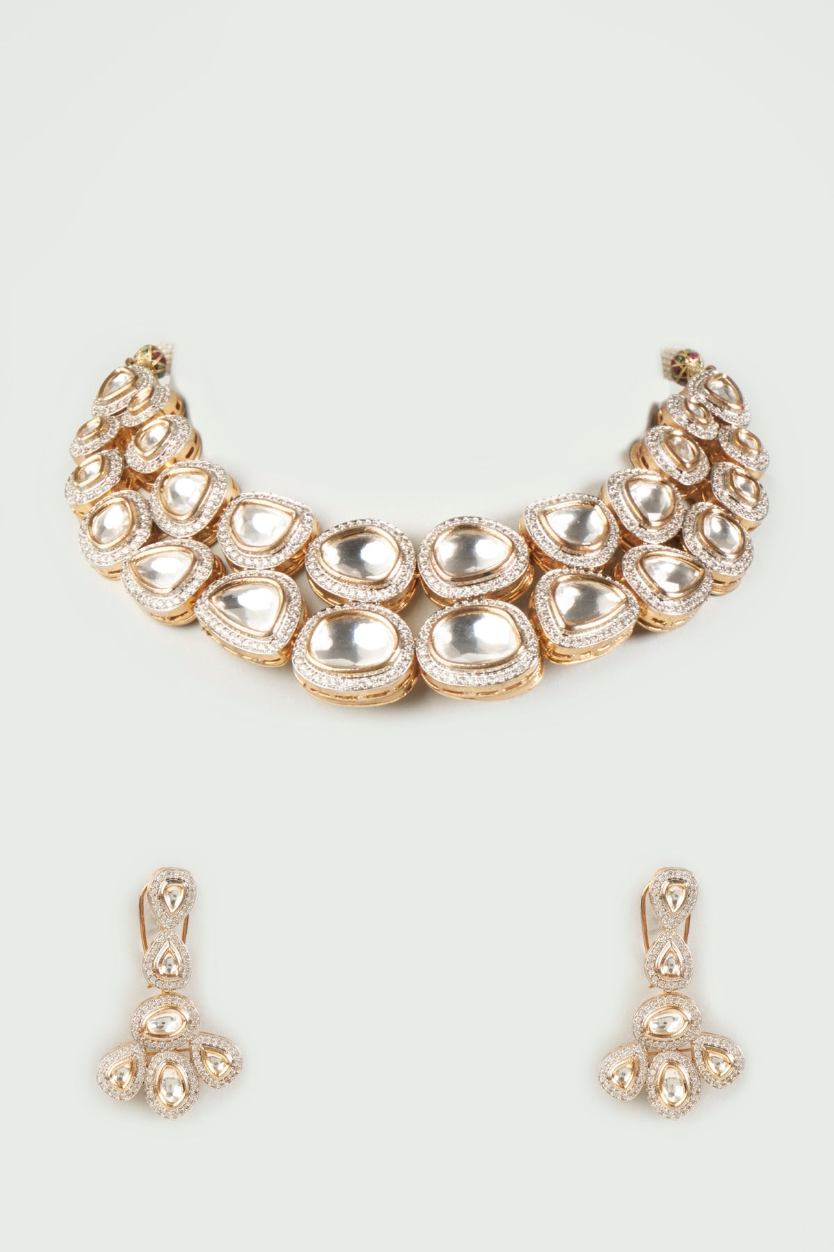 Gold Plated Zircon Necklace Set