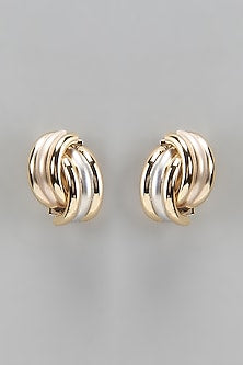 Gold Finish Stud Earrings