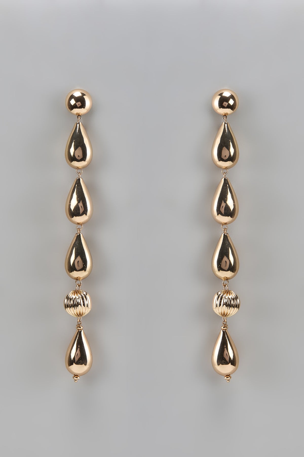 Gold Finish Dangler Earrings
