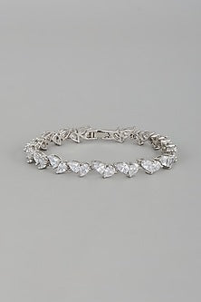 White Finish Zircon Bracelet