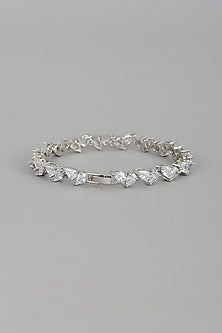 White Finish Zircon Bracelet