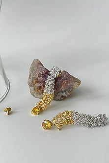 Gold Finish Yellow Stone & Zircon Choker Necklace Set