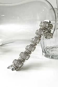 White Finish Zircon Bracelet