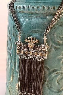 Black Rhodium Finish Oxidized Handmade Long Necklace