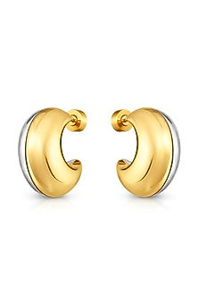 Gold Plated Brass Hoop Earrings