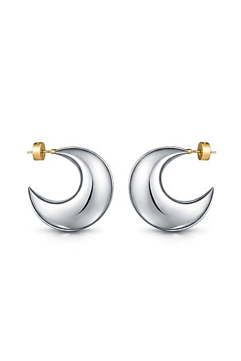 Gold Plated Brass Hoop Earrings