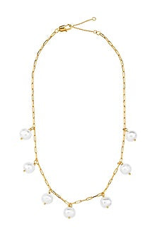 Gold Plated Freshwater Pearl Layered Necklace
