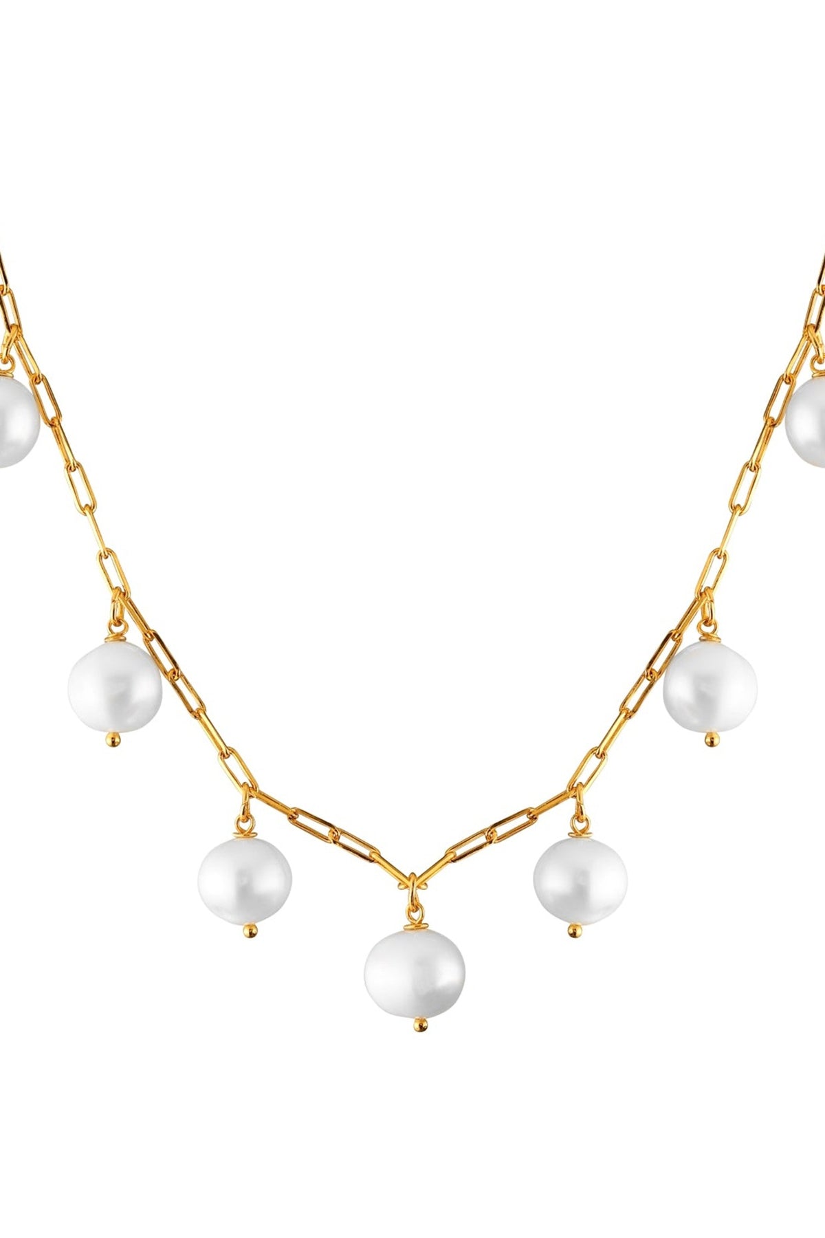 Gold Plated Freshwater Pearl Layered Necklace