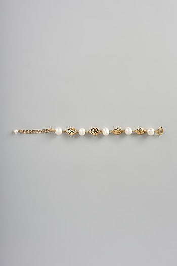 Gold Plated Freshwater Pearl Bracelet