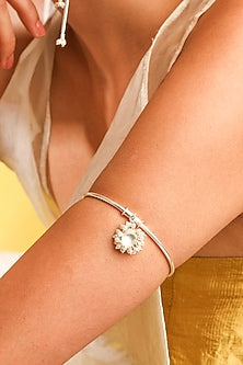 White Finish Pearl Handcuff