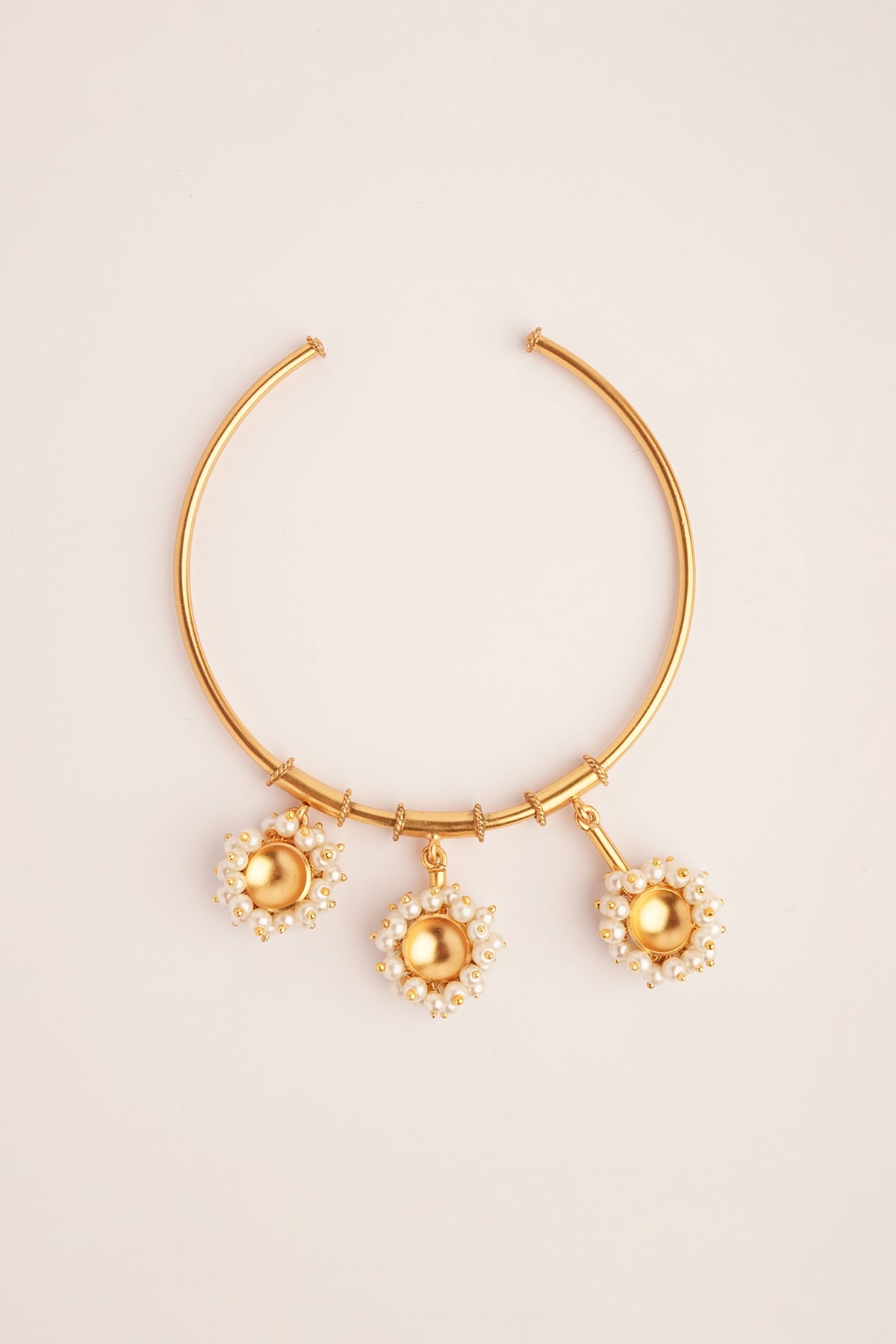 Gold Finish Pearl Anklet