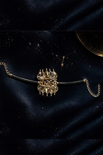 Gold Plated Copper & Brass Statement Bracelet