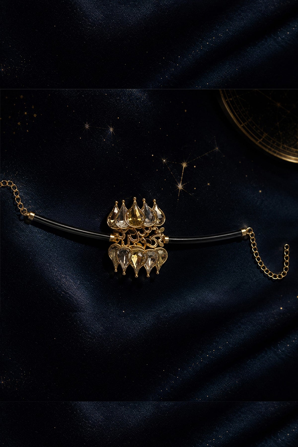 Gold Plated Copper & Brass Statement Bracelet