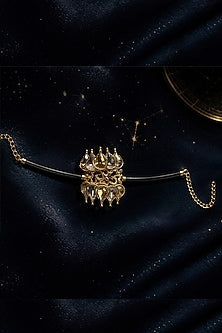 Gold Plated Copper & Brass Statement Bracelet