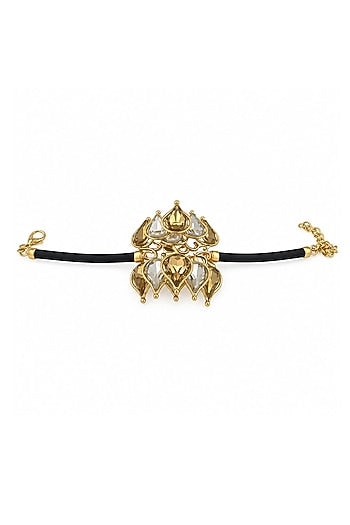 Gold Plated Copper & Brass Statement Bracelet