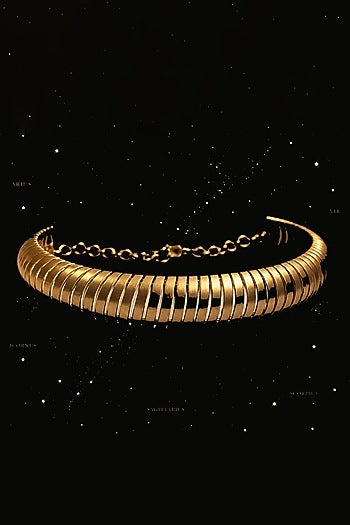 Gold Plated Statement Choker Necklace