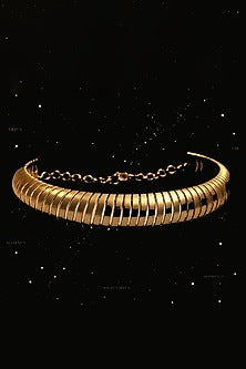 Gold Plated Statement Choker Necklace
