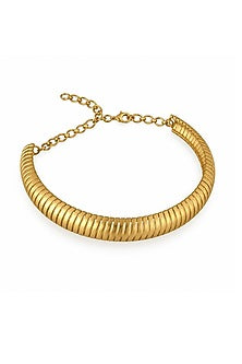 Gold Plated Statement Choker Necklace