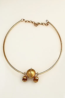 Gold Plated Statement Sarvani Choker Necklace