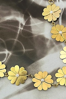 Gold Plated Floral Necklace