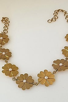 Gold Plated Floral Necklace