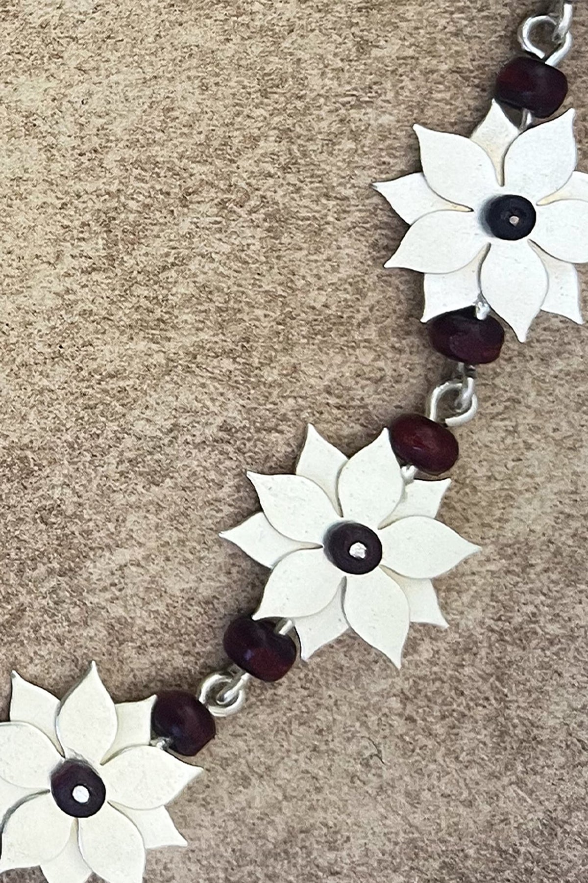 Silver Finish Floral Bracelet